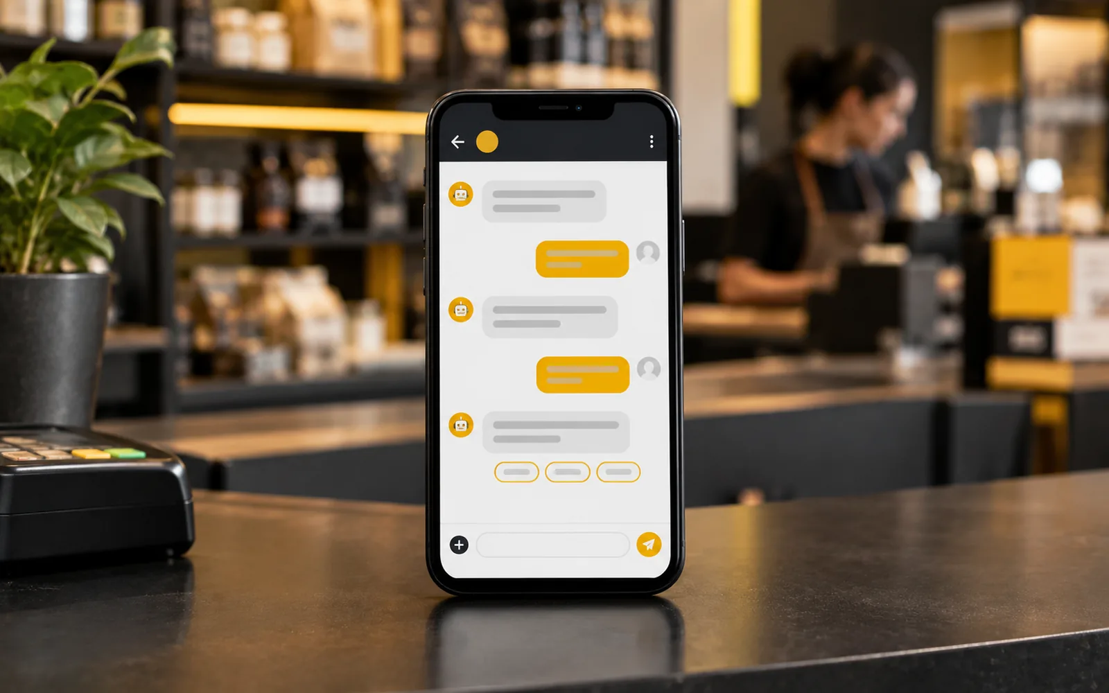 Imagem provisória: Atendimento automático no WhatsApp